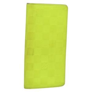 LOUIS VUITTON Damier Infini  Brazza Portefeuille Wallet Green N62230 Auth BA4000